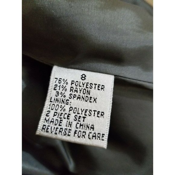 Travis Ayers Size 8 Gray Skirt Suit Blazer Set Out - Picture 7 of 7